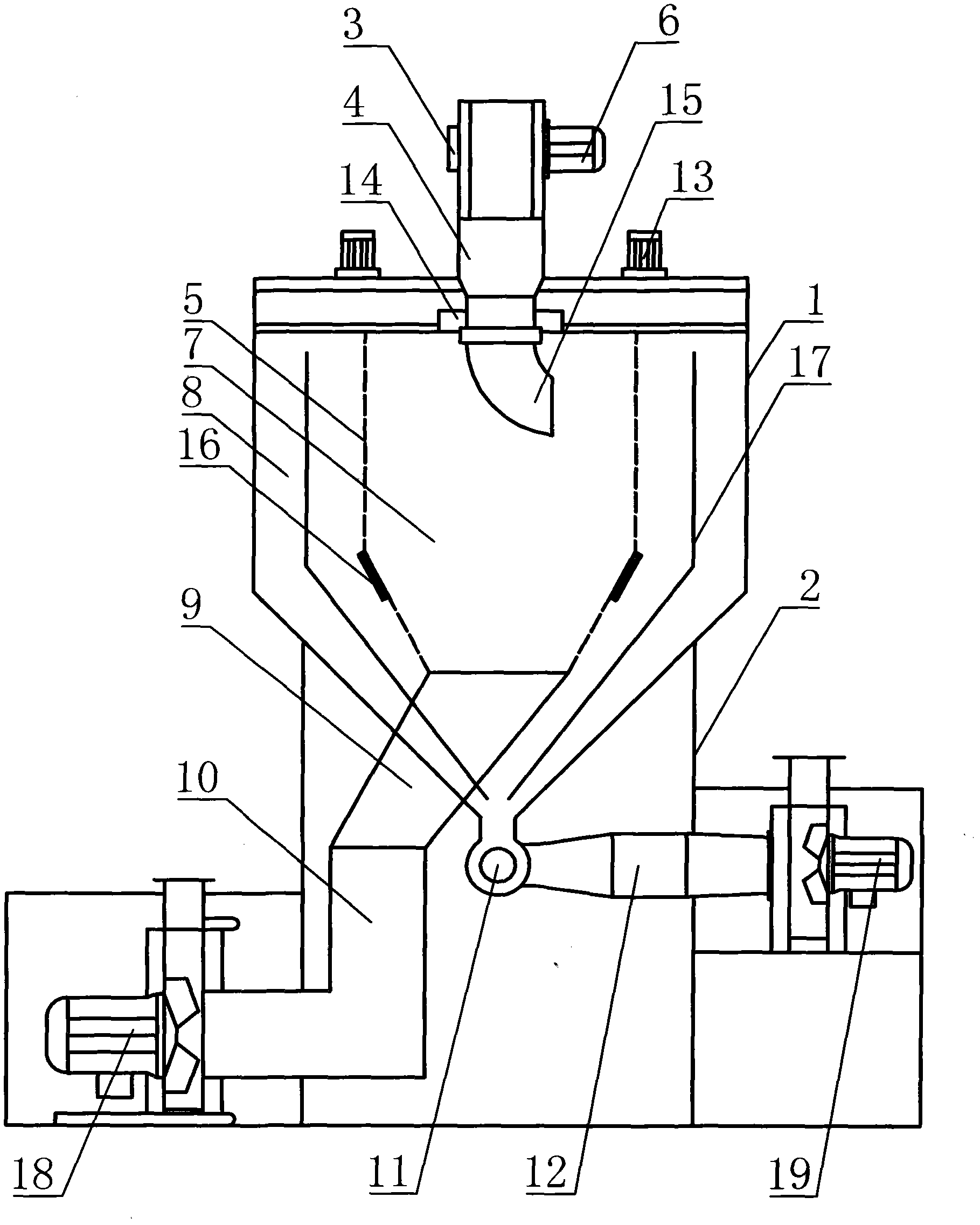 Cage type cotton removing and tiny dust removing machine