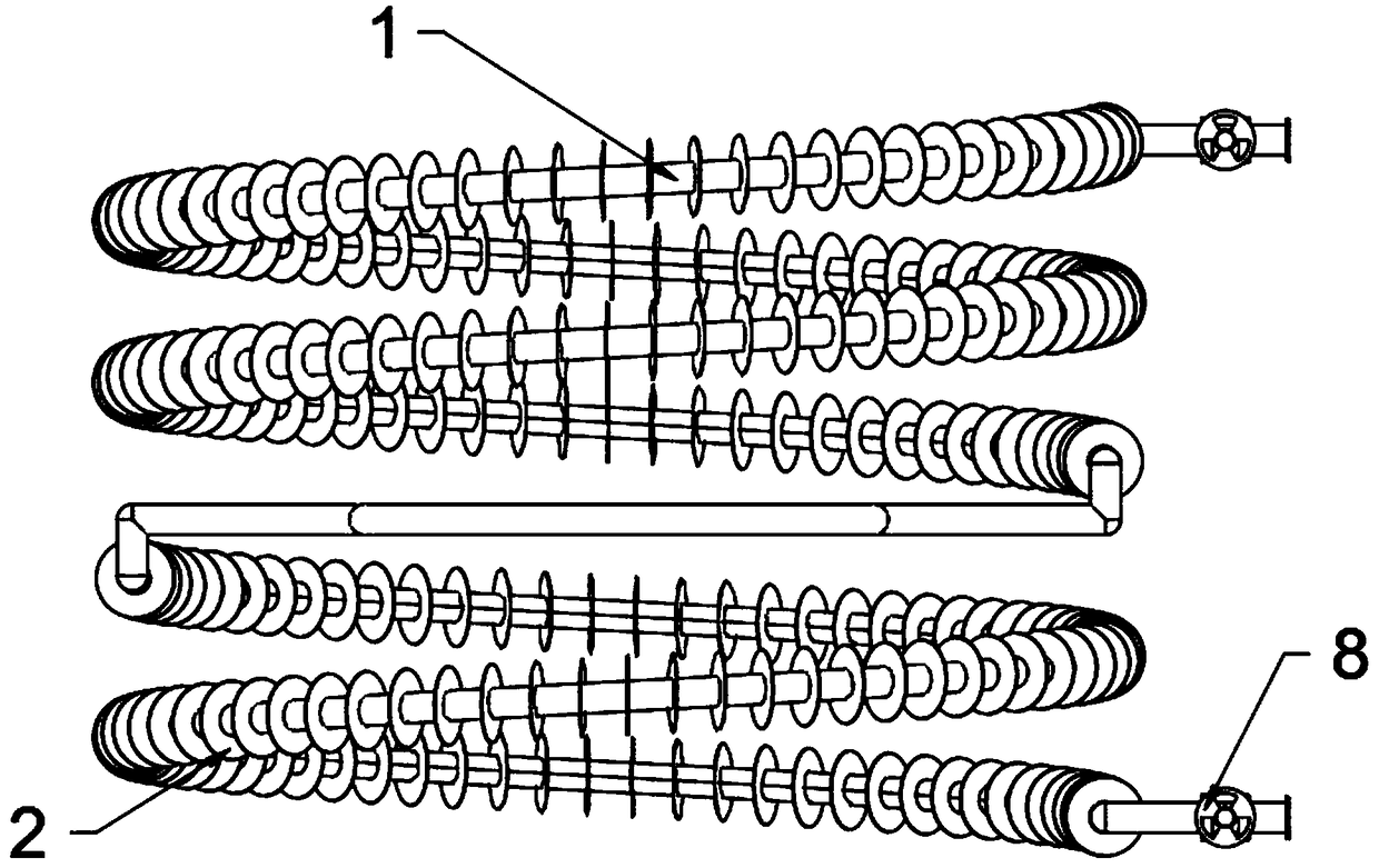 Heat exchange device of universal-type fermentation tank