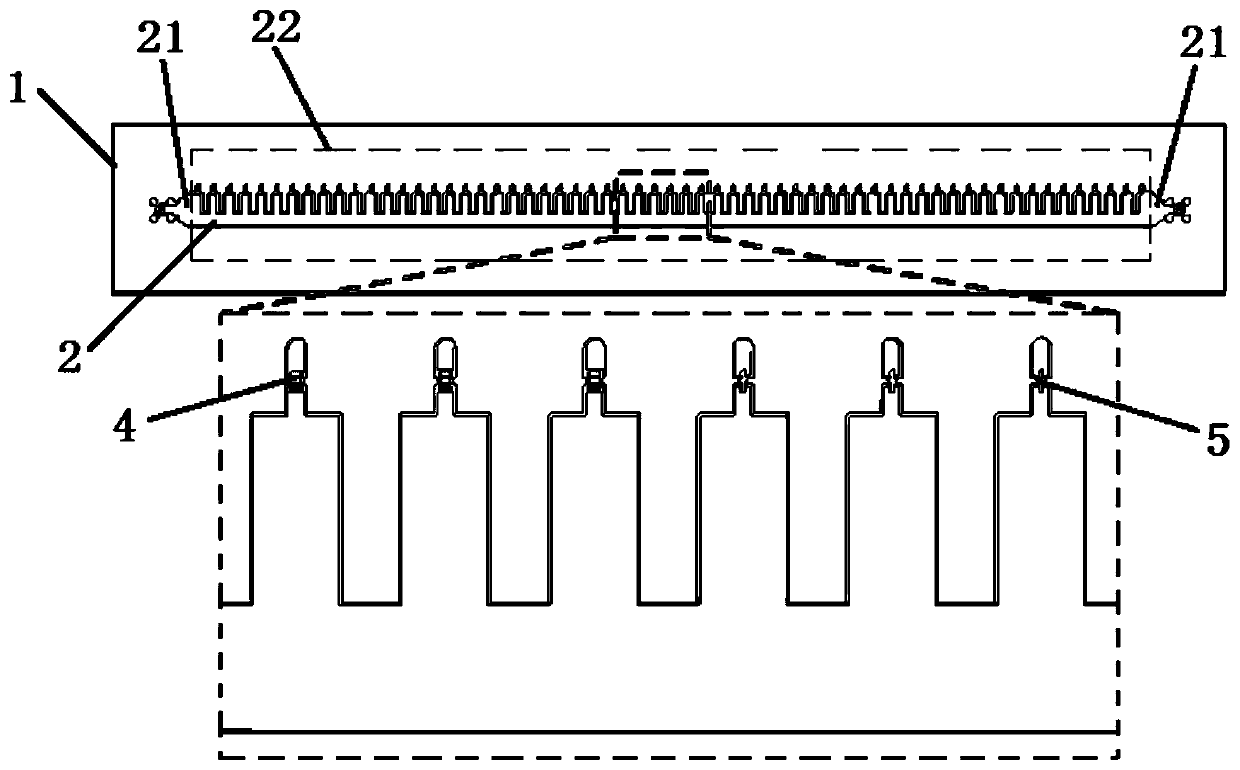 A transmission line and leaky wave antenna multiplexing device and beam scanning method thereof