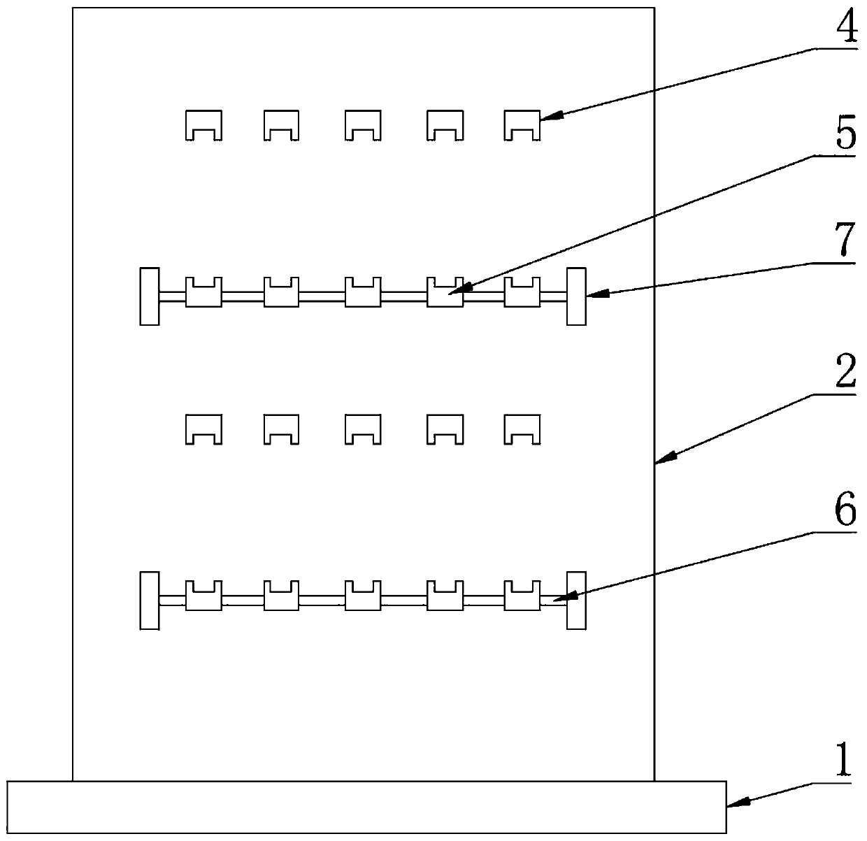 A placement rack for automobile steering wheel production