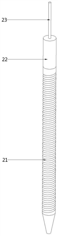 A drip irrigation device for desert highway shelter forest