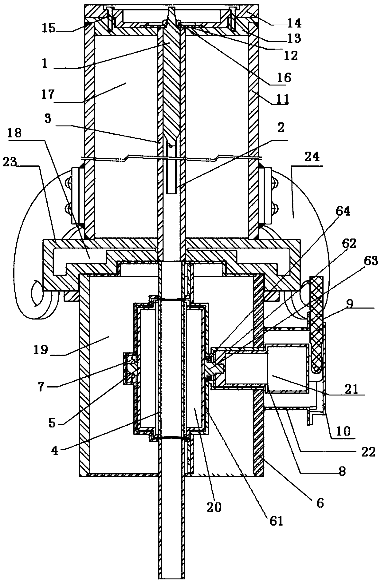 Single spent fuel rod transfer container and using method thereof