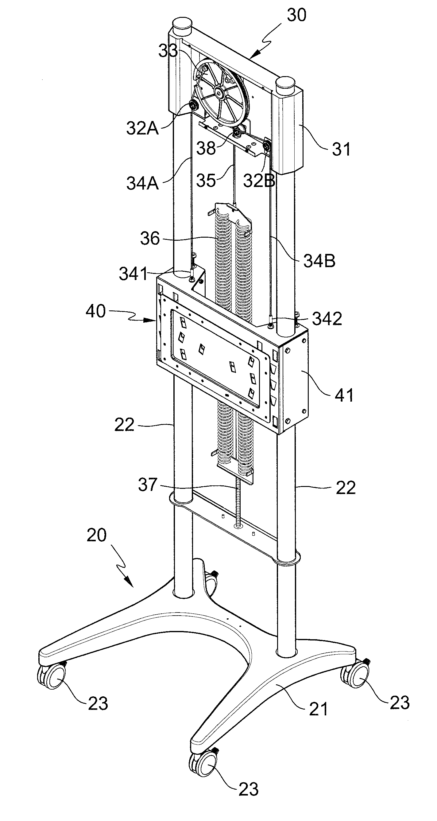 Lifting type support stand