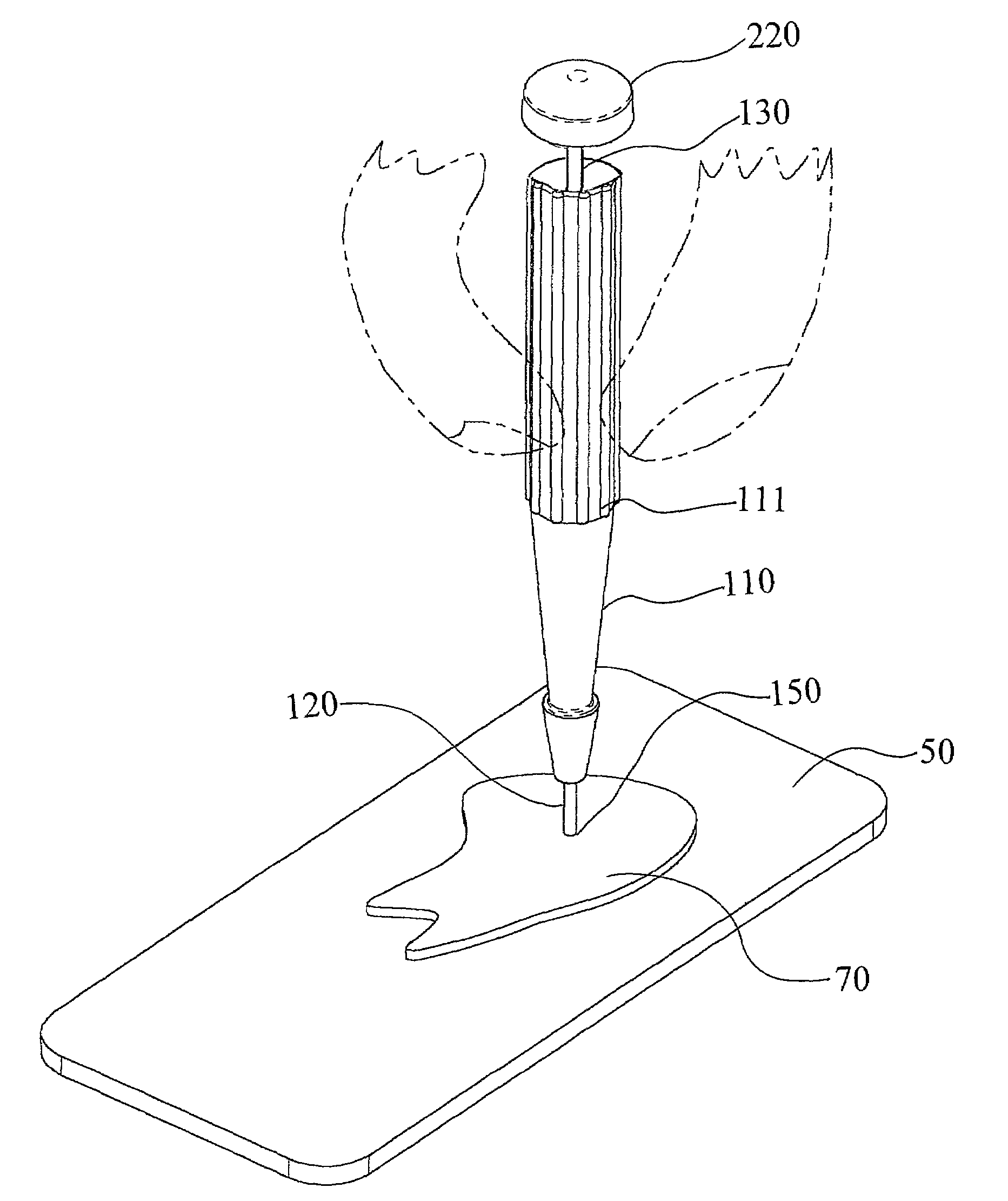 Sampling apparatus for material collection