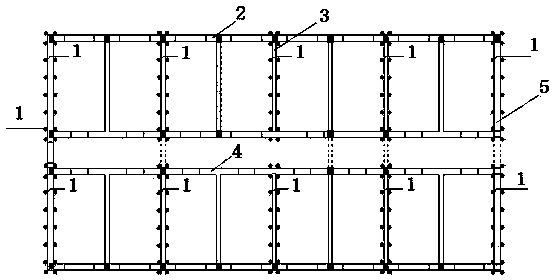 Vertical un-bonded prestressed anti-seismic strengthening structure of masonry building