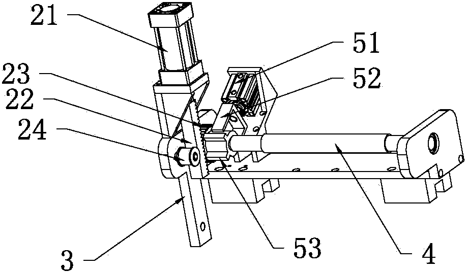 Leftward and rightward movement receiving conveying system