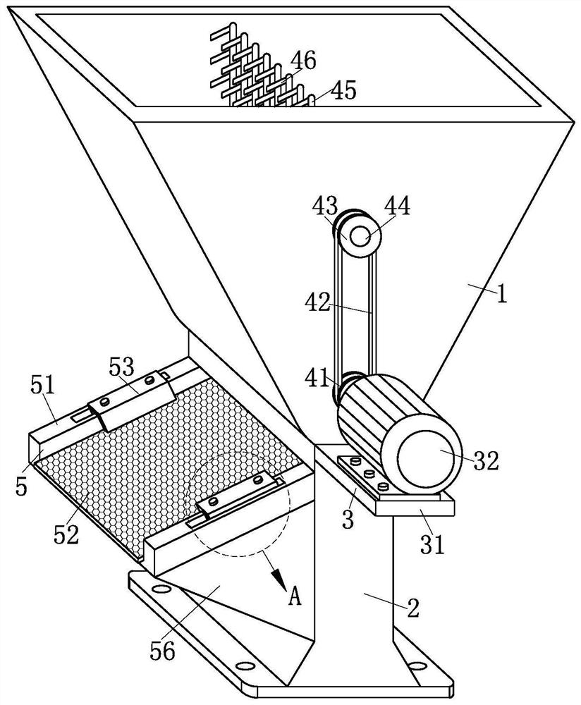 A feeding mechanism for an extruder for the production of plastic pipes