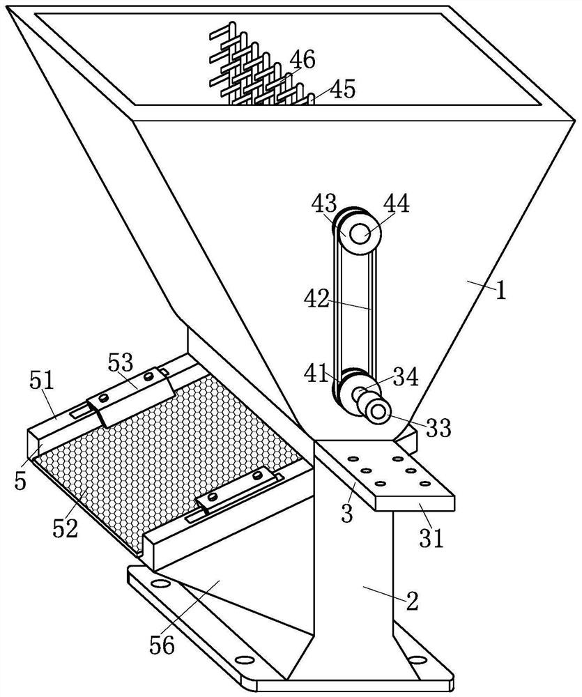 A feeding mechanism for an extruder for the production of plastic pipes