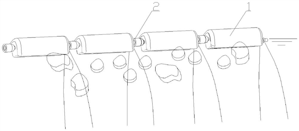 Offshore floating type ice-resistant device