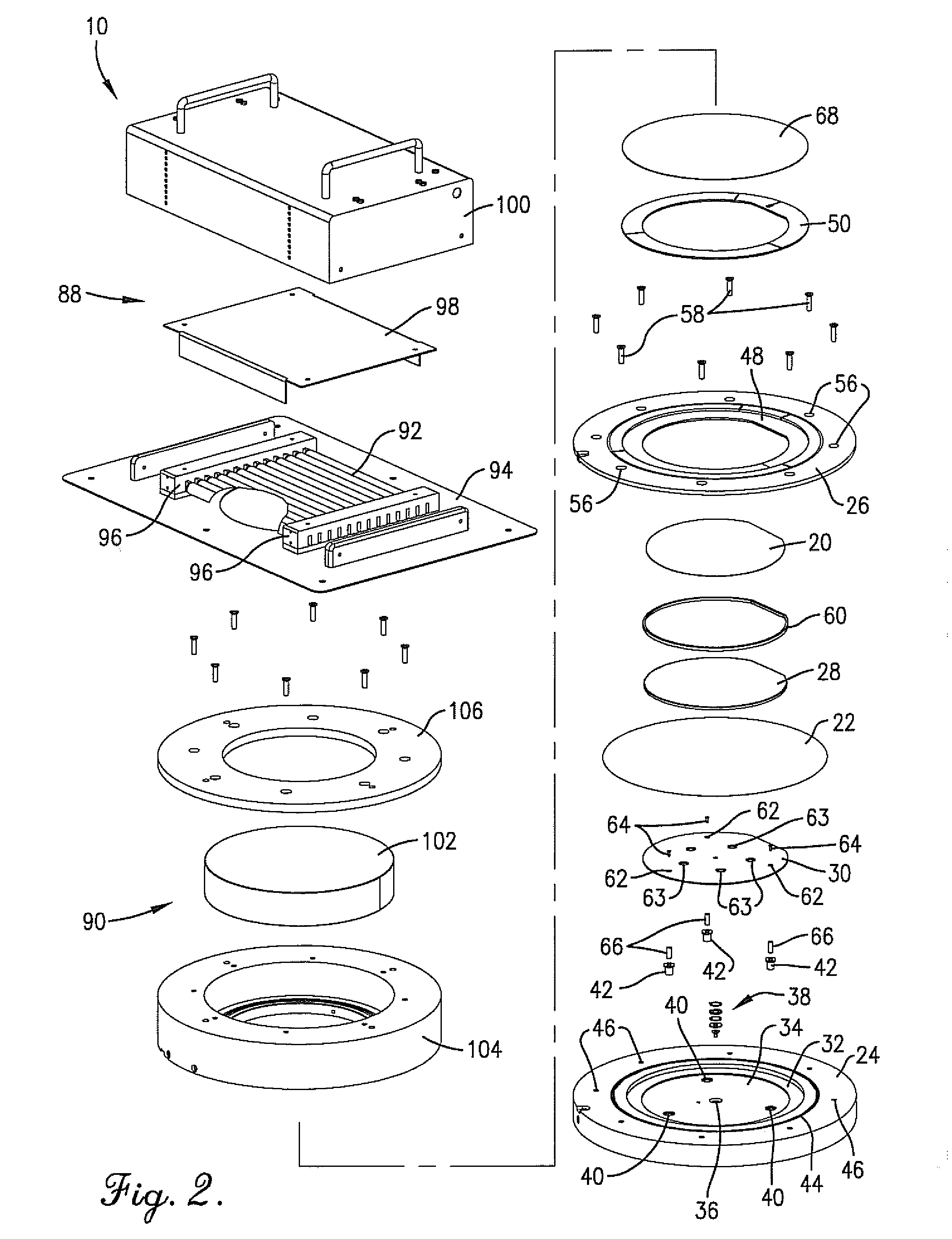 Contact planarization apparatus
