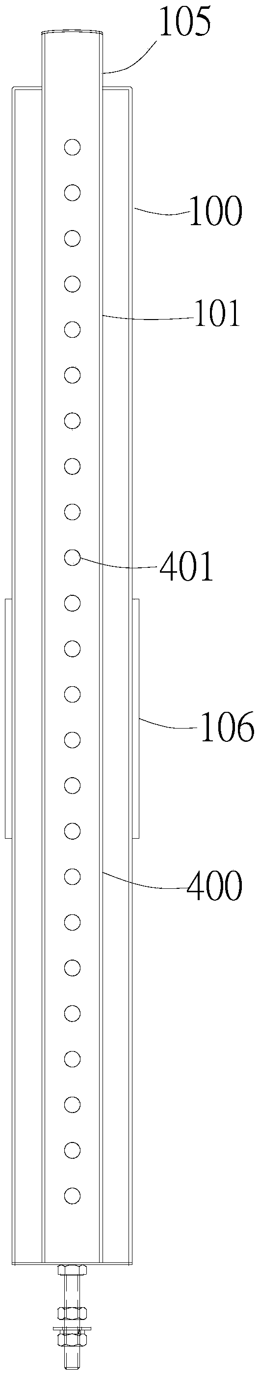 A kind of air knife assembly and drying device