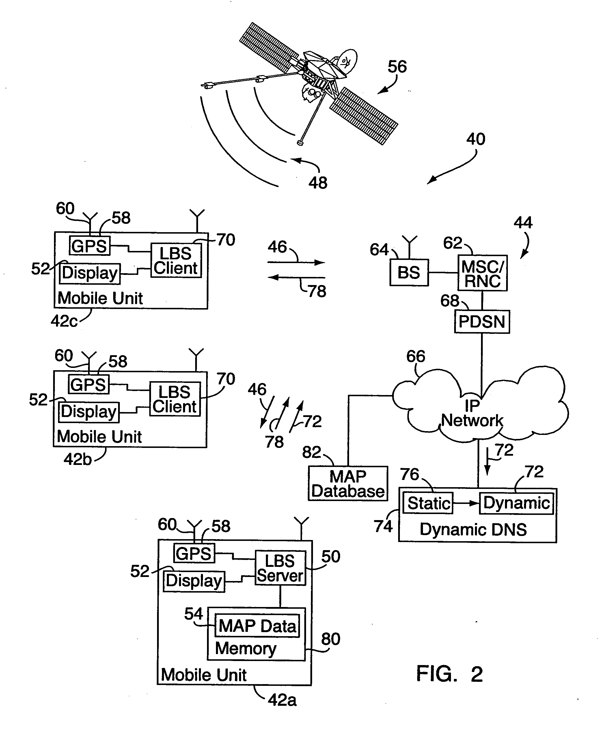 User plane location architecture with mobile server for location based services