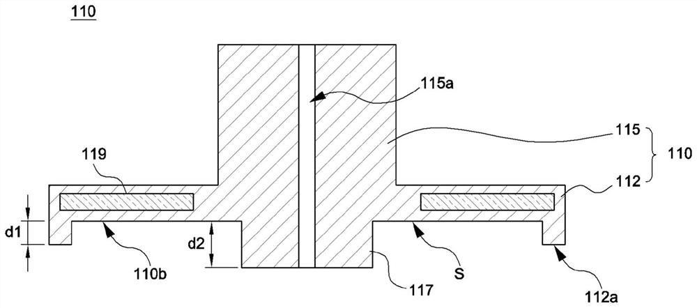 Chuck structure and semiconductor manufacturing apparatus including the same