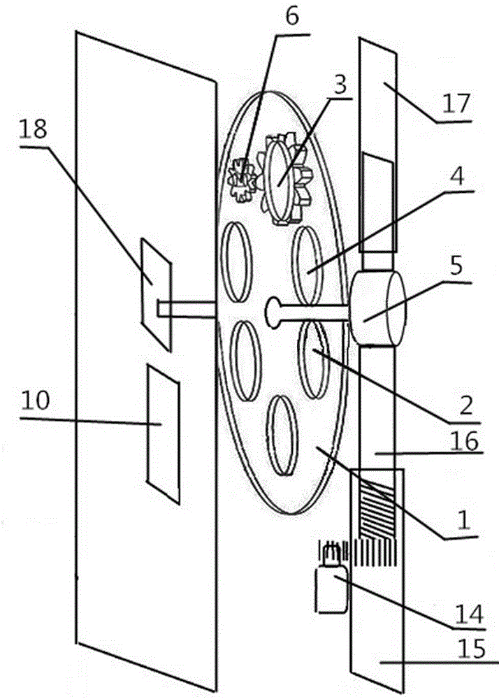Functional leaf disk, comprehensive vision training apparatus and training method