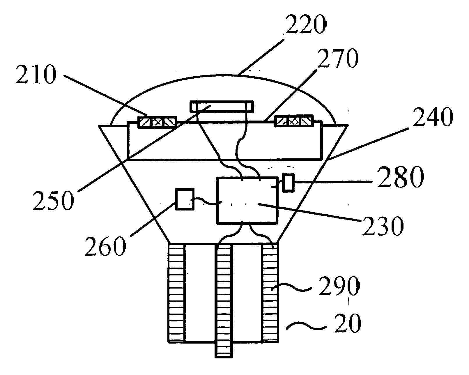 Network connection device based on light source