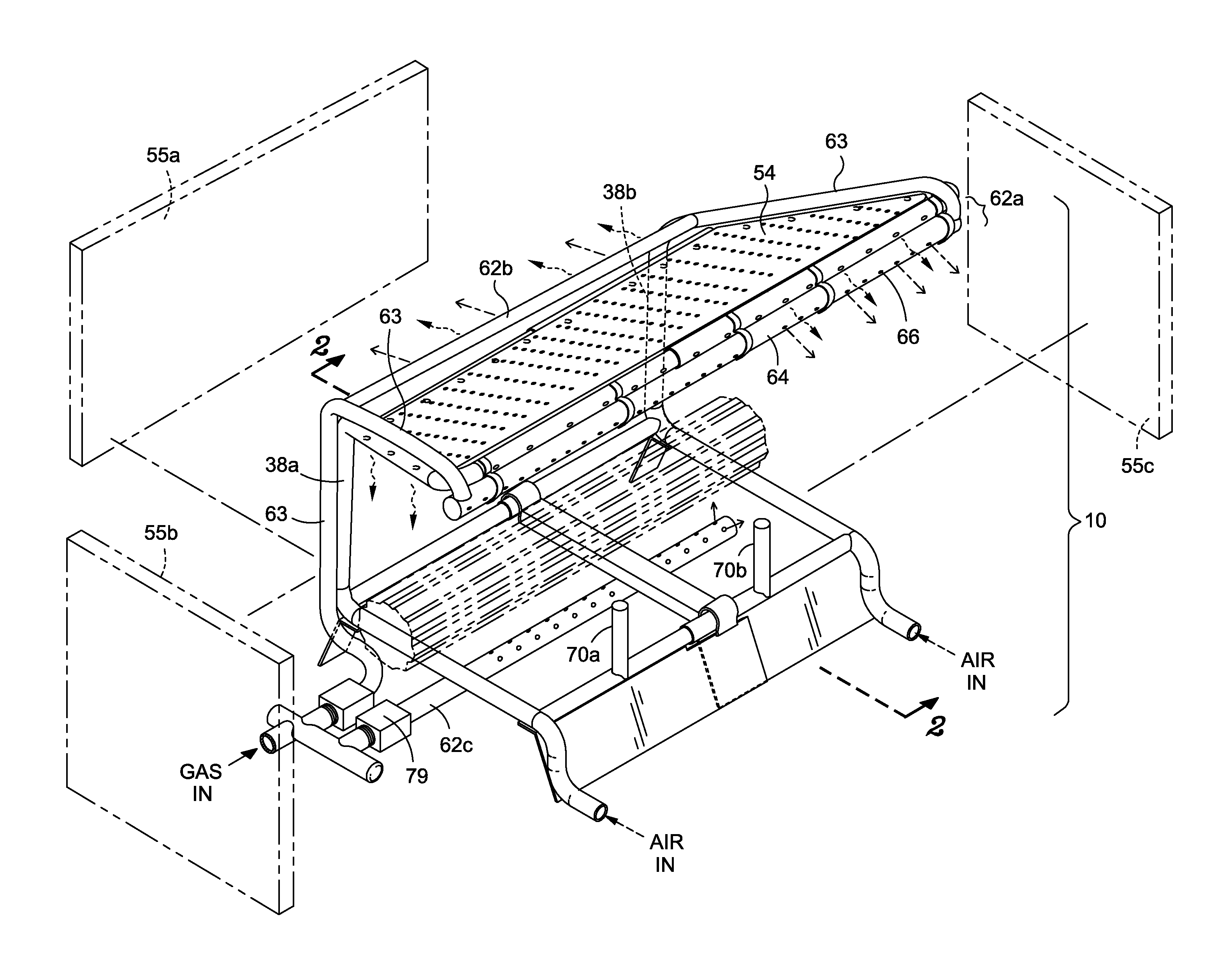Fire Grate for Enhanced Combustion with Vertical and Horizontal Expansion Sleeves
