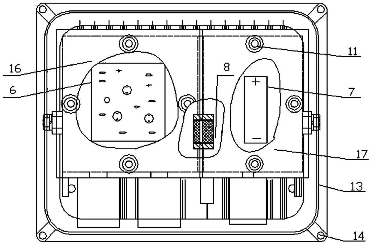 A mining explosion-proof and intrinsically safe LED emergency light powered by a lithium battery