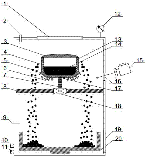 Method and device for preparing uniform-particle-diameter metal powder through quantitative centrifugal atomization method