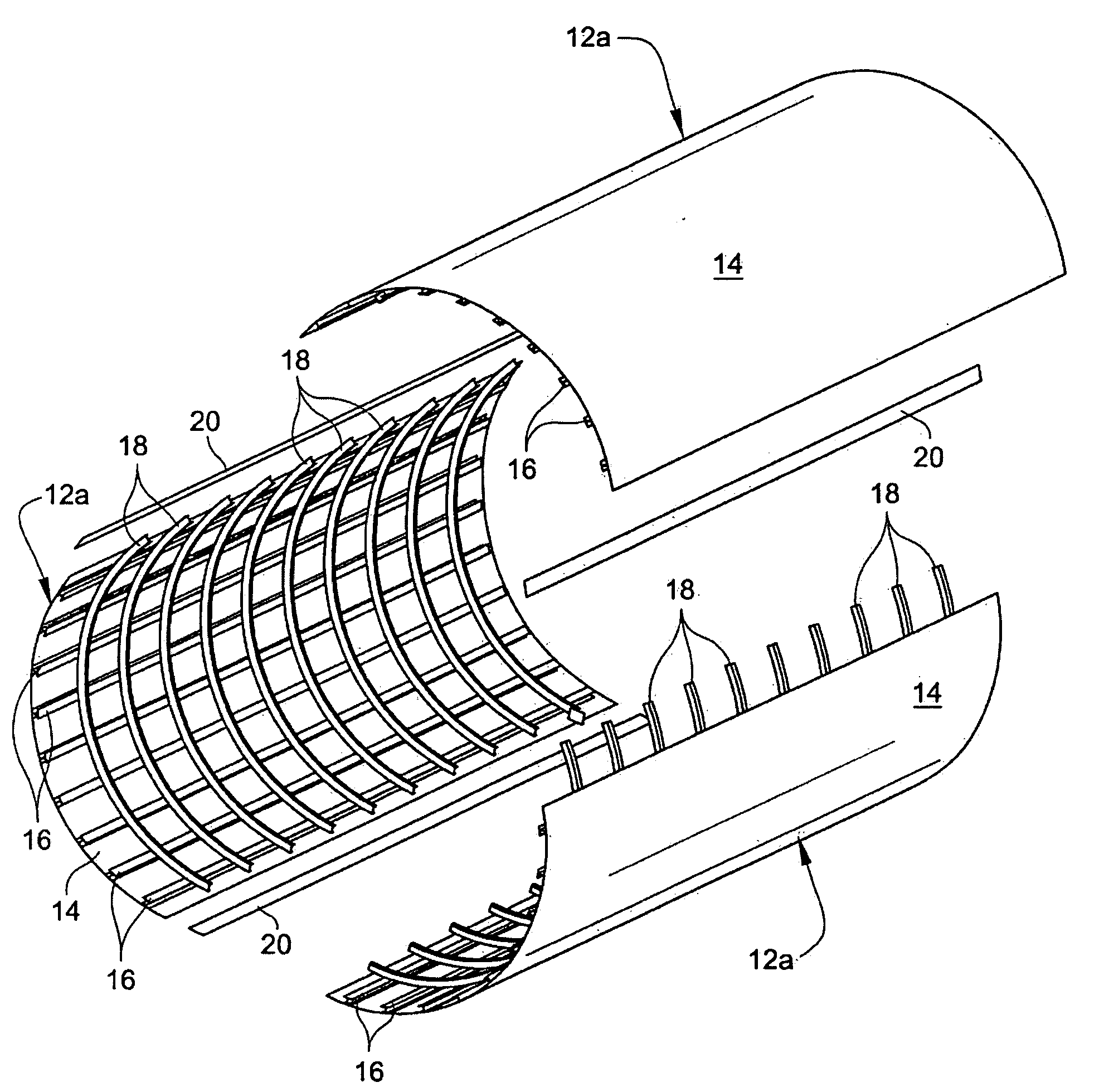 Hybrid aircraft fuselage structural components and methods of making same