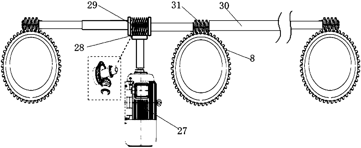 Spiral lifting system for ship