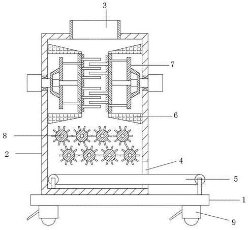 A cotton mixer device with premixing function