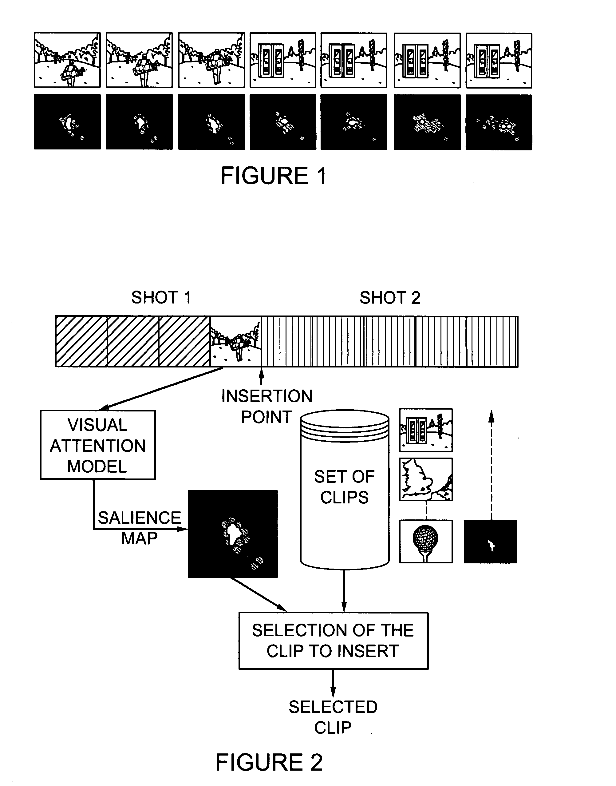 Method for inserting an advertising clip into a video sequence and corresponding device
