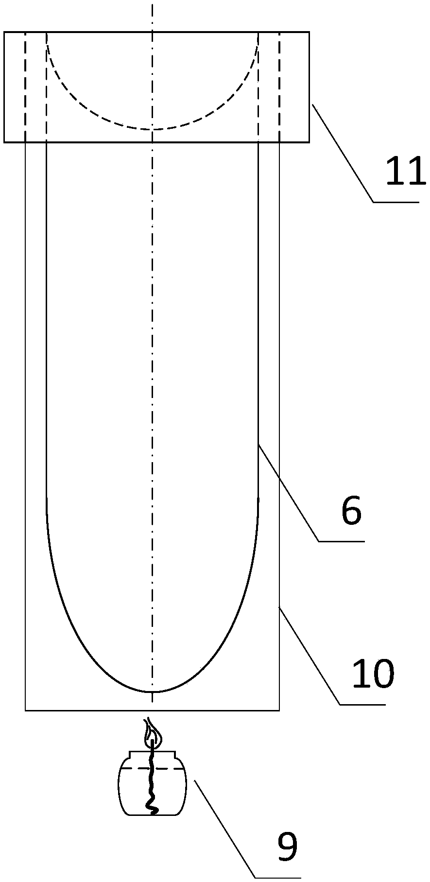 An experimental device and method for recording detonation cell structure