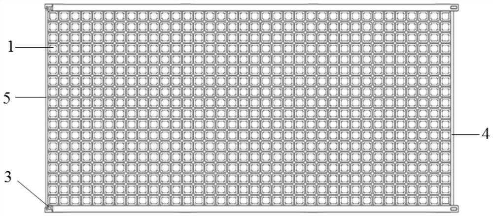 A machine-inserted water-rolled seedling series-type soilless simple seedling-raising tray and seedling-raising device