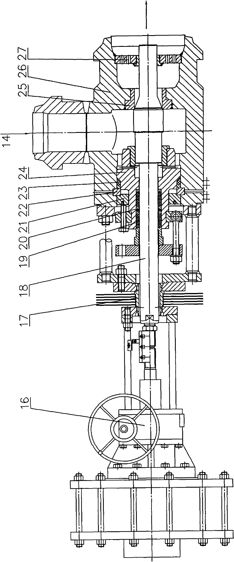 High-temperature high-pressure temperature-reducing pressure-reducing device capable of being started and stopped rapidly