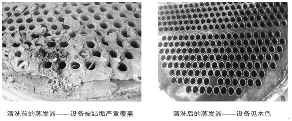 Chemical scale removing method for evaporator