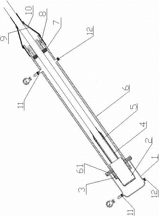 Fully sealed inhaul cable and utilization method thereof