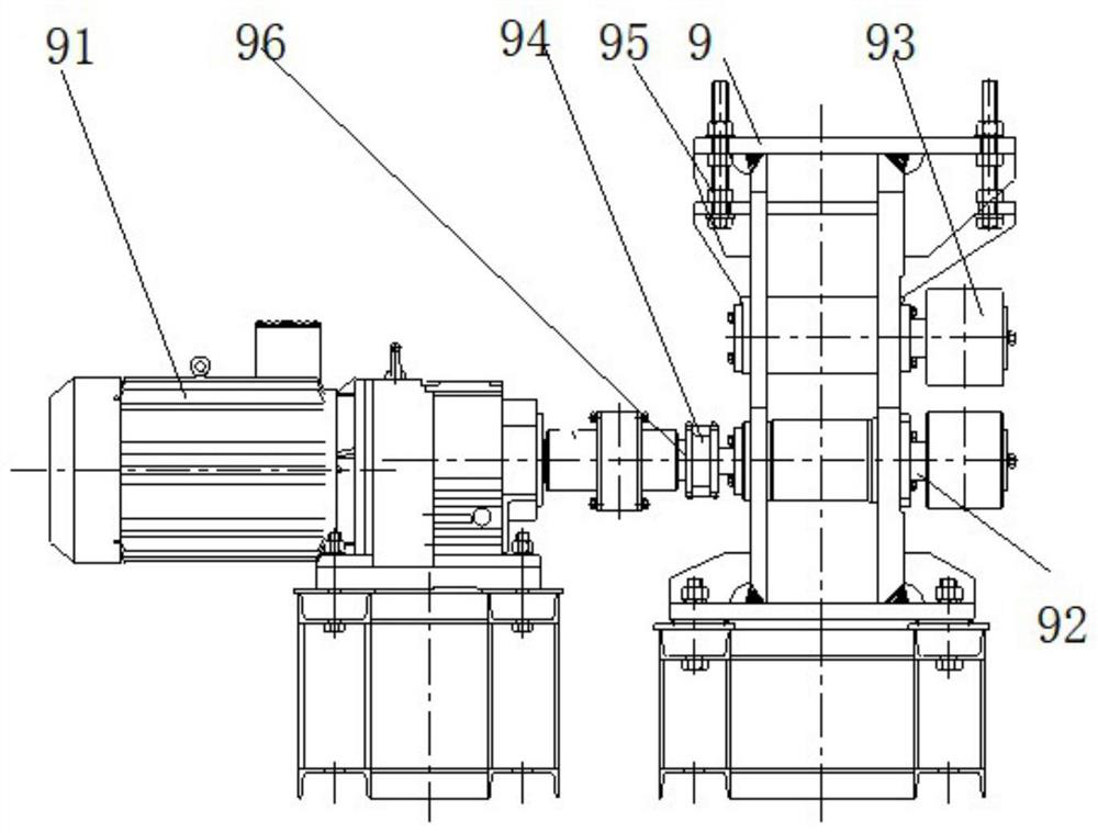 Novel straightening machine used in I-shaped steel production line