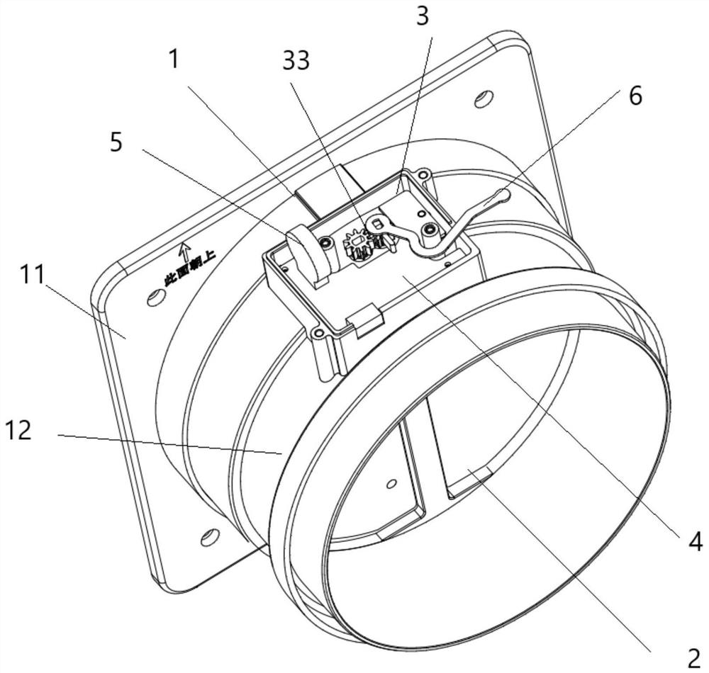 Electric non-return air door capable of being automatically closed in power failure