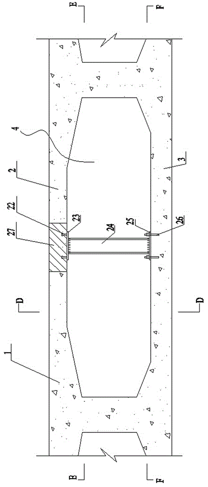 Construction method for carrying out shear strengthening on concrete box girder by adopting corrugated steel web
