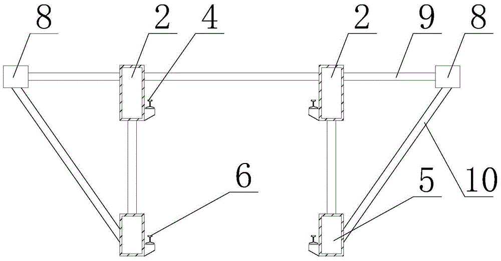 Cross-sea container handling technology and container handling system with cross-sea trestle