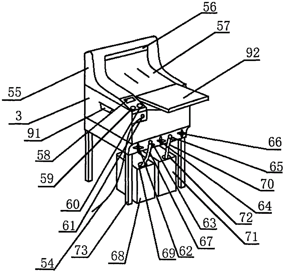 Device for barium enema examination of upper digestive tract