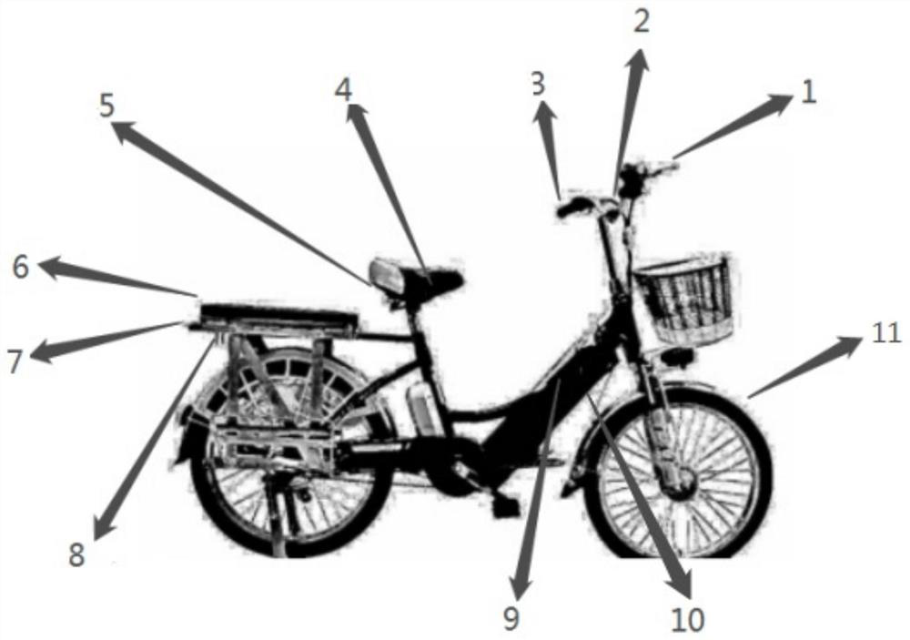 Rear view anti-collision system and prompting method for electric bicycle integrated with Leishi