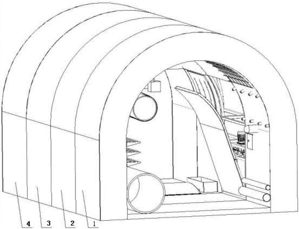 Modular simulation device for tunnel construction potential safety hazard experience