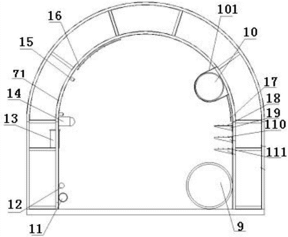 Modular simulation device for tunnel construction potential safety hazard experience