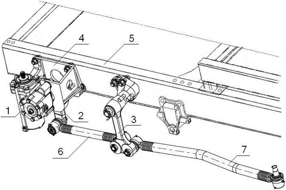 Arrangement structure of double-pull-rod steering system of passenger vehicle