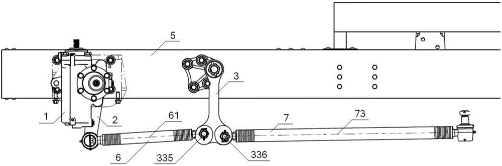 Arrangement structure of double-pull-rod steering system of passenger vehicle