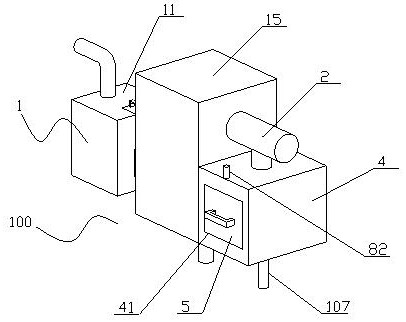 Deodorization device for biological filter of sewage plant