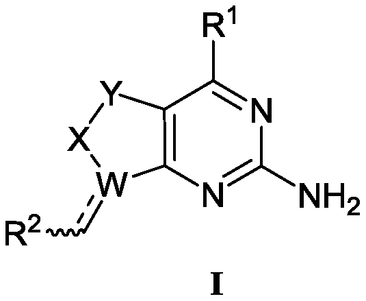 Aminopyrimidino-five-membered-heterocyclic compound, and intermediate, preparation method, medicine composition and application thereof