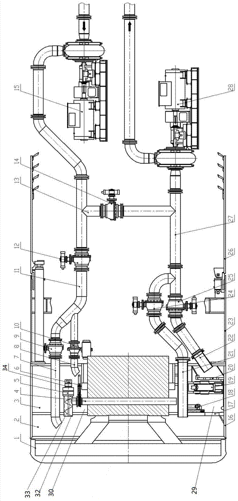 Air cushion type double-mold slurry shield machine and control method thereof
