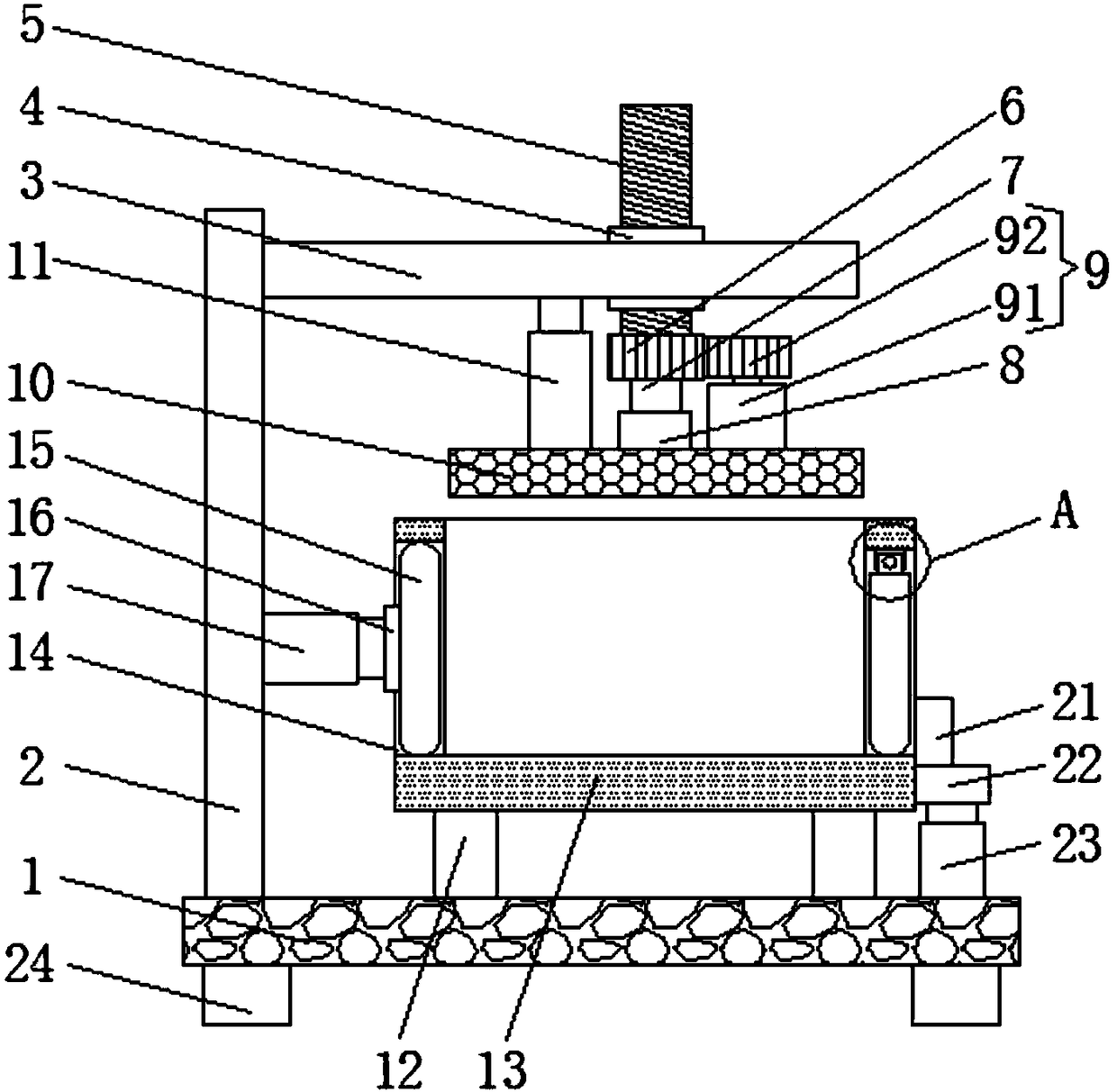 Wood waste centralized recovery device for wood processing