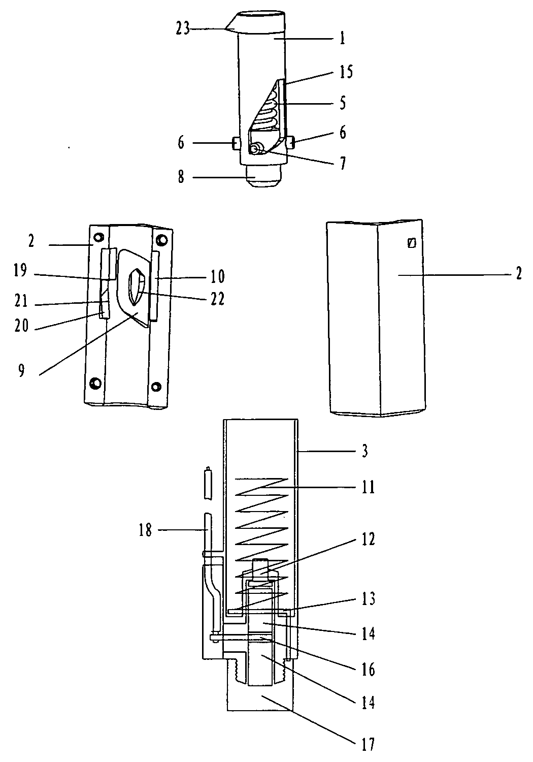 Piezoelectric ignition mechanism of child-resistant lighter