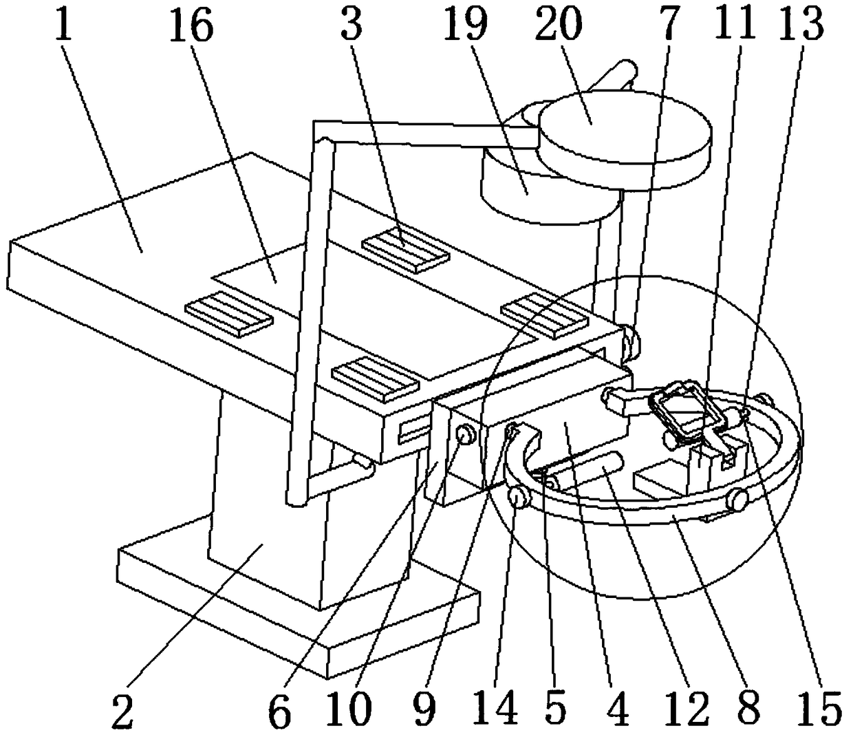 Mouse neurosurgery bed