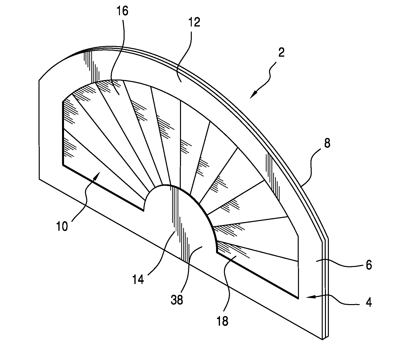 Plantation Fan Top Window Shutter