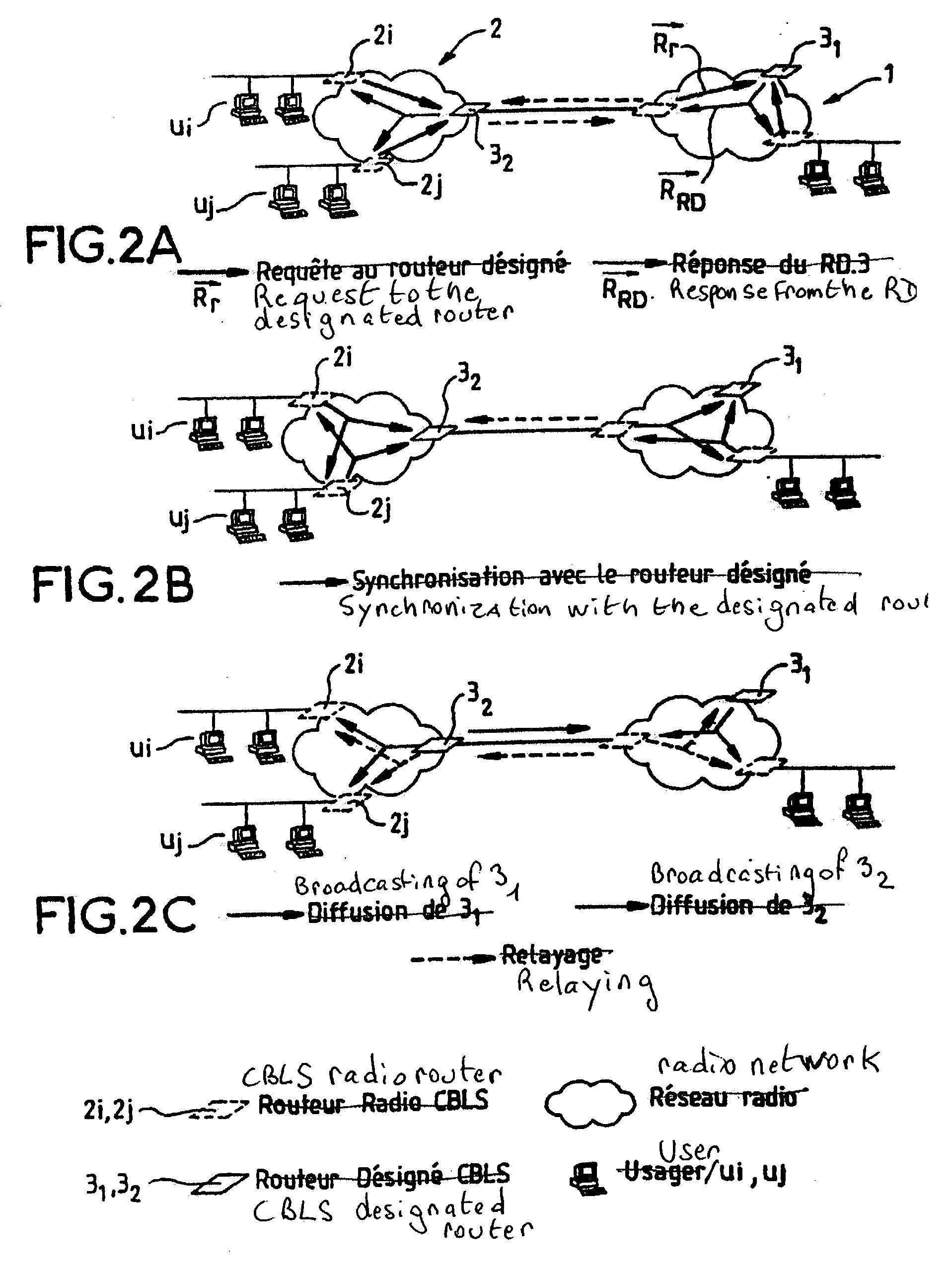 Method for adapting the OSPF routing protocol to radio networks