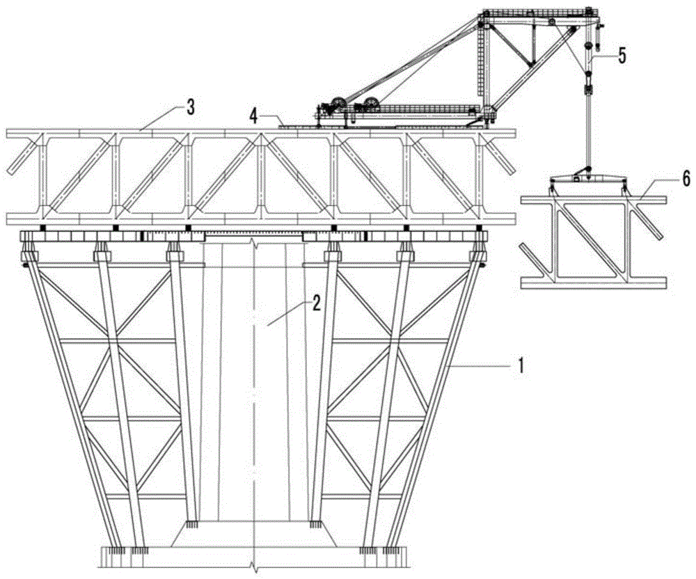 A method of installing steel truss girders